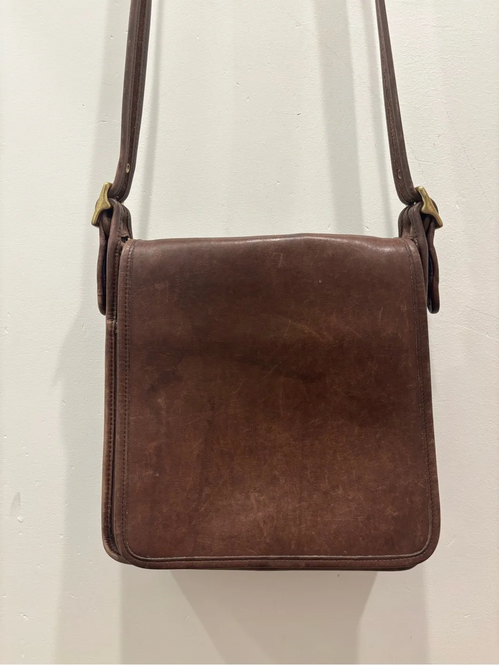 Coach Brown Leather Messenger Crossbody
